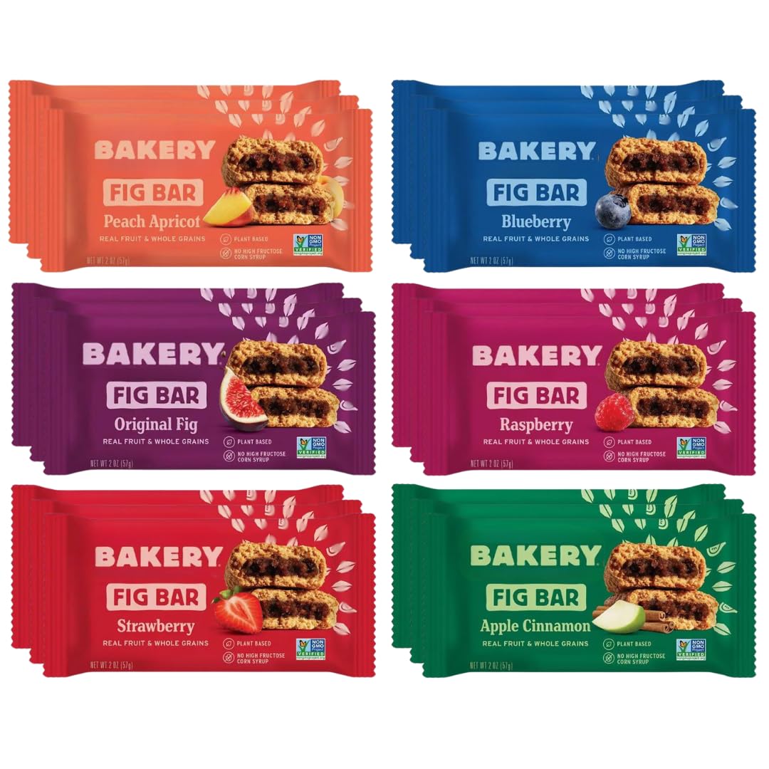 Generic Whole Wheat Bakery Fig Bars - 36 Pack Variety - 1 Count (Pack of 18)