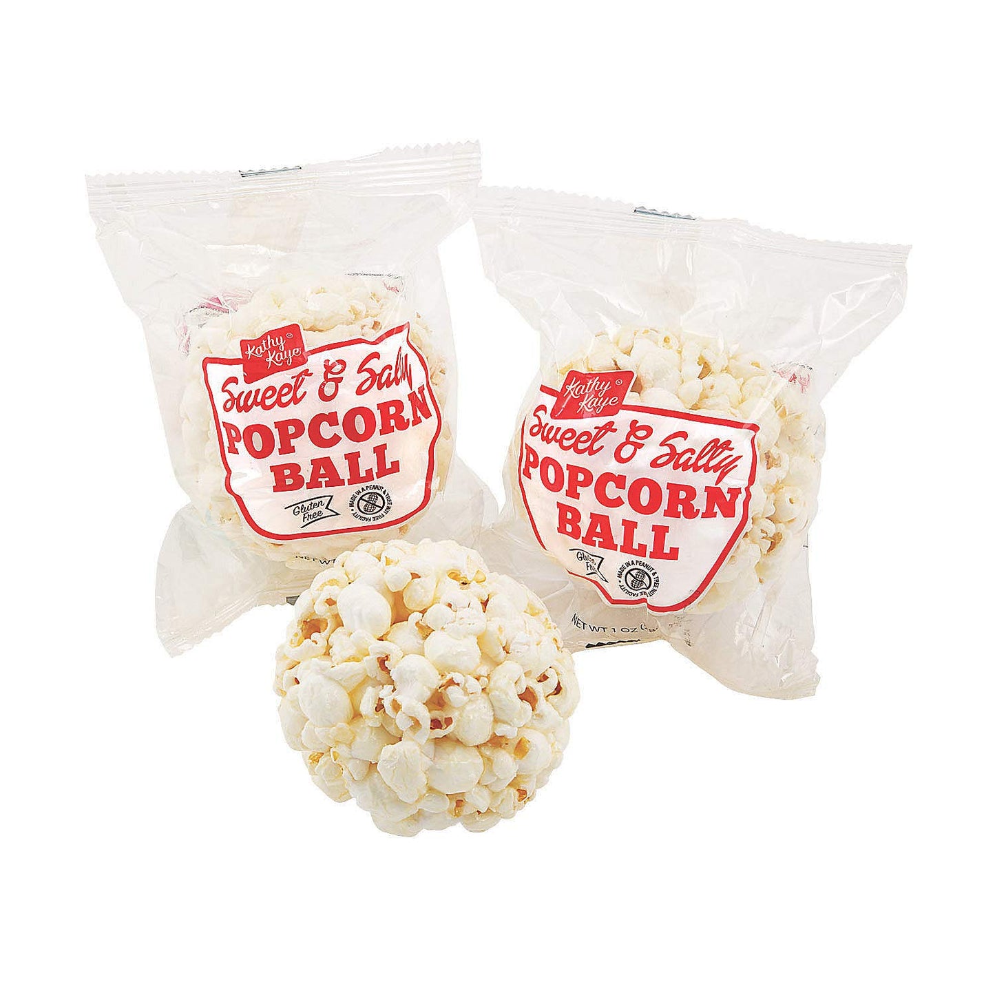 Popcorn Balls, Set Of 24 Individually Wrapped Snacks - Party Favor Treats