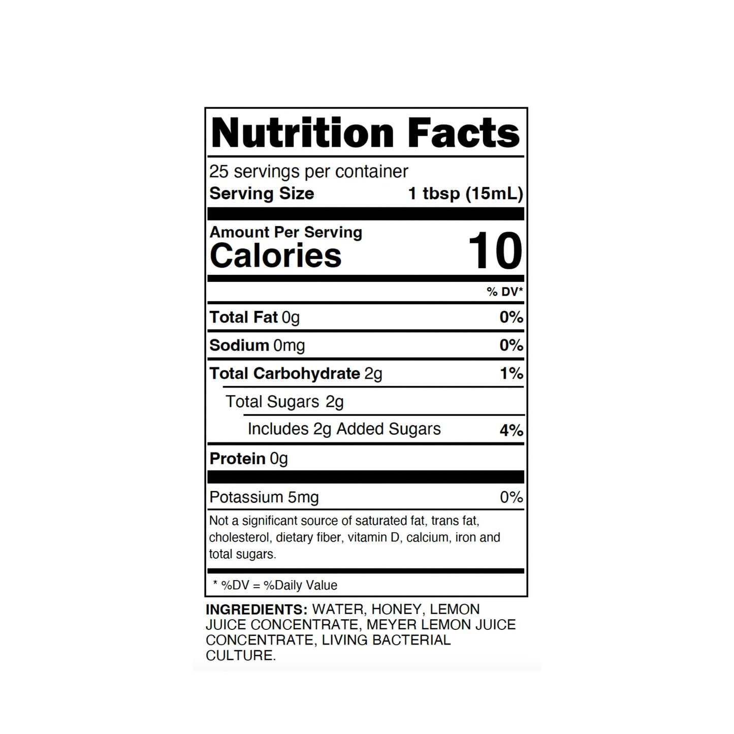 Acid League Vinegar Meyer Lemon Honey Living Vinegar, 12.7 Fl Oz