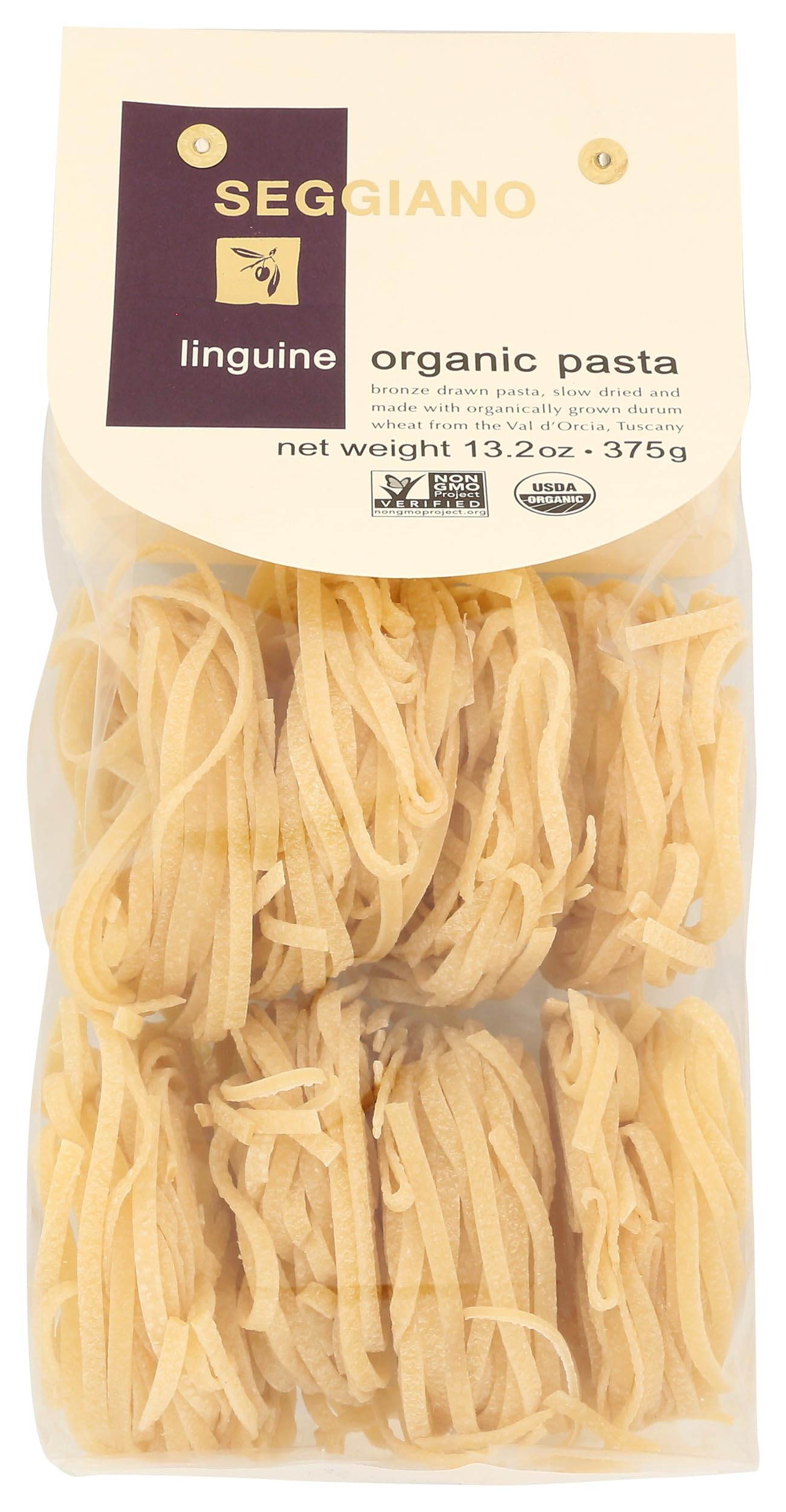 Seggiano Organic Linguine Pasta - Case of 8 - 13.2 OZ(D0102H755CU.)