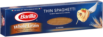 Whole Grain Pasta, Thin Spaghetti, 16oz,(Pack of 4)