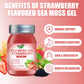 QANLOI 15OZ Strawberry Flavored Sea Moss Gel  15-in-1 Ingredient  Rich in Ashwagandha  Vitamins and Minerals  Promotes Metabolism & Improves Digestion