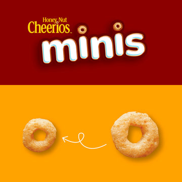 Honey Nut Cheerios Minis Breakfast Cereal, Made With Whole Grains, 10.8 Oz