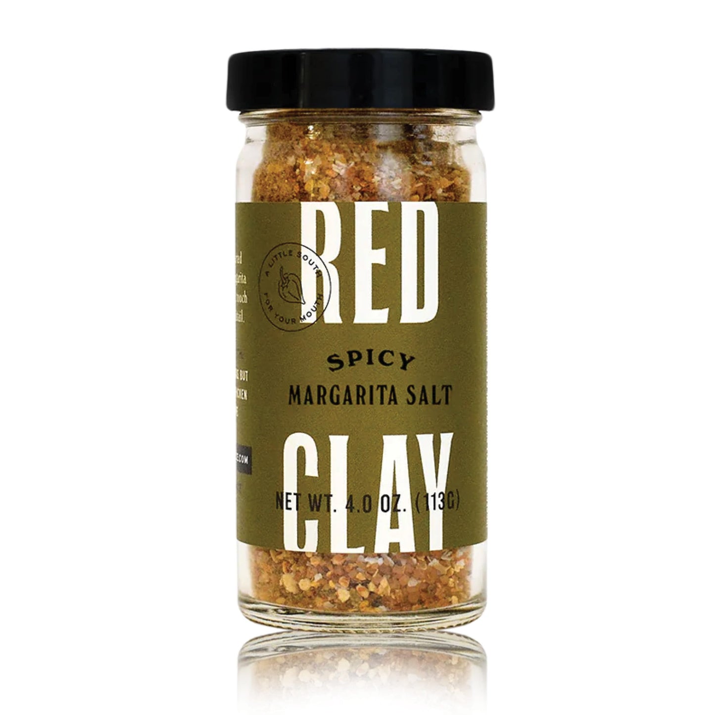 Red Clay Hot Sauce Margarita Salt - Gluten-Free Spicy Salt Shaker, 4 Ounce