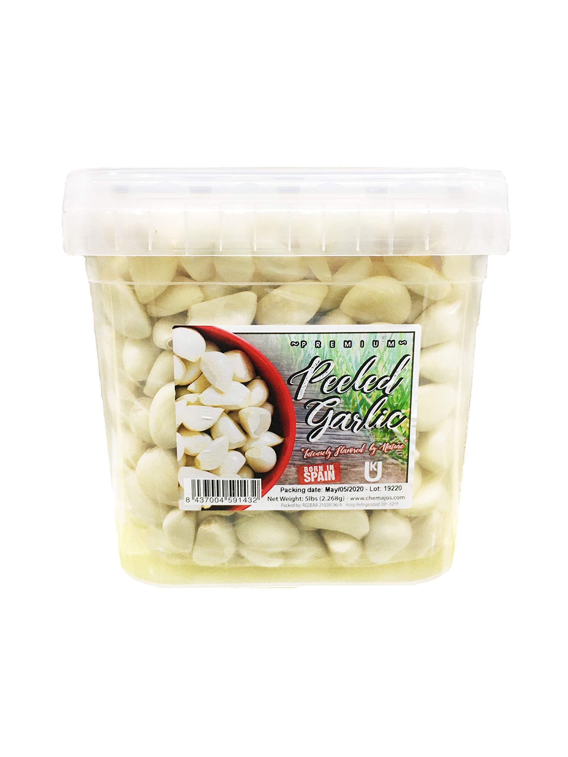 Kejora Premium Fresh Peeled Garlic Cloves 5 Pound (Pack Of 1)