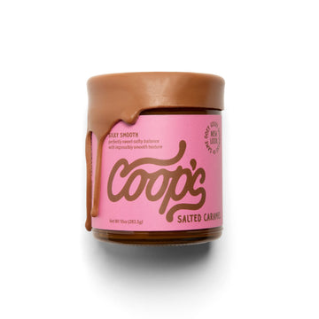 Coop'S Salted Caramel Sauce: Rich And Buttery, Gourmet, All Natural, Handcrafted, Gluten Free, Non-Gmo, Award Winning, Ice Cream