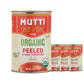 Mutti  Organic Whole Peeled Tomatoes  (Pelati), 14 oz. | 6 Pack | Italys #1 Brand of Tomatoes | Fresh Taste for Cooking | Canned