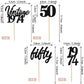 24 Pcs Vintage 1974 Cupcake Toppers Cheers To 50 Fabulous Fifty Cupcake Picks 50Th Birthday Wedding Anniversary Party Cake Decor