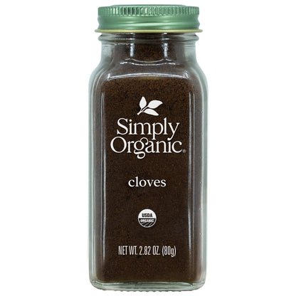 Simply Organic Ground Cloves, Certified Organic | 2.82 oz | Pack of 2 | Syzygium aromaticum (L.) Merr. & L.M. Perry