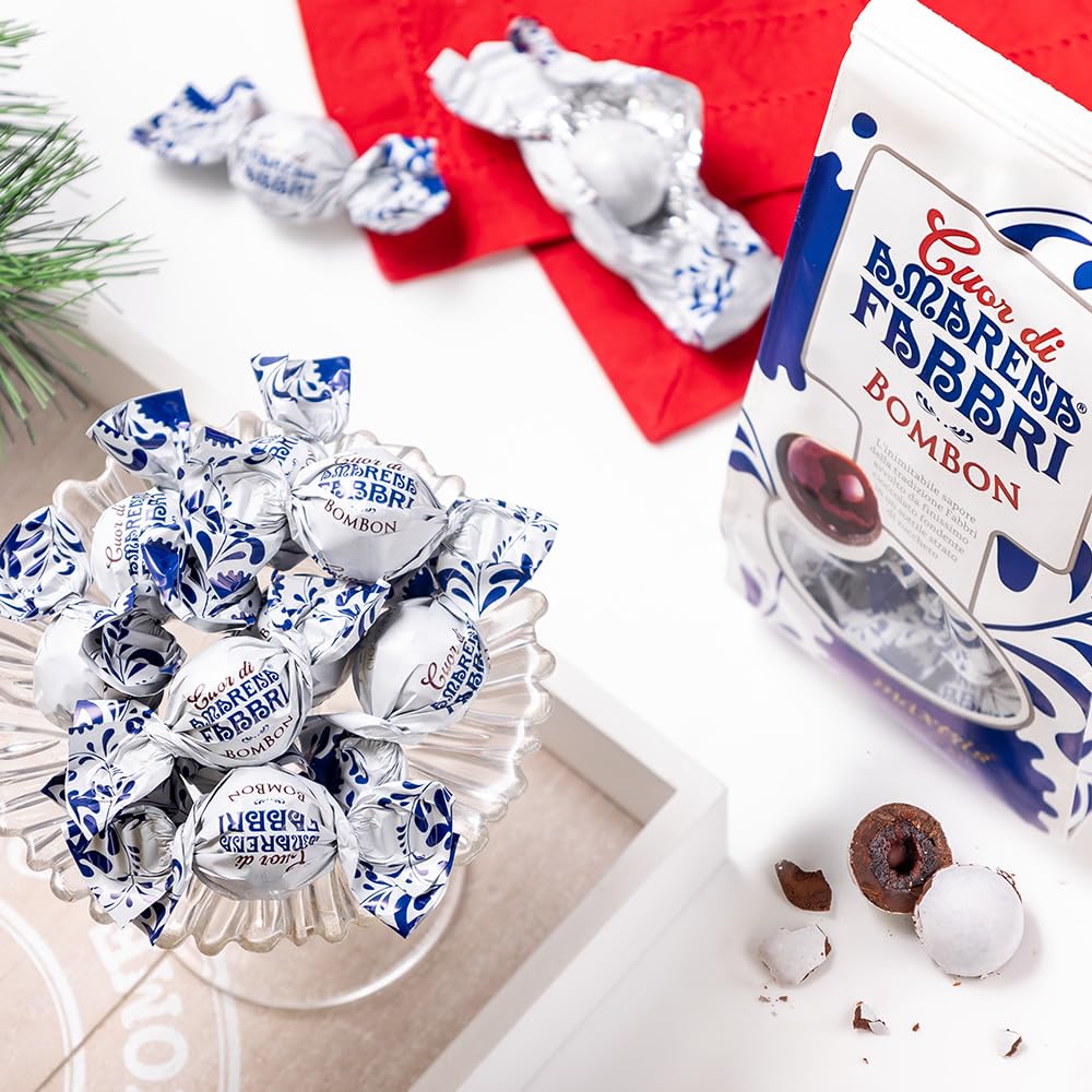 Fabbri Chocolate  Ons, Chocolate Covered Cherries, Individually Wrapped, Made In Italy, Bag Of 5.3Oz