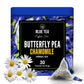 BLUE TEA Butterfly Pea Flower Tea - Chamomile - 30 Tea Bags - Caffeine Free - Vegan - Non-GMO - Tin Packaging