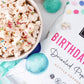 The Safe + Fair Food Company Birthday Cake Drizzled Popcorn - Gluten-Free, Vegan, 5.5 oz, Free From Top 9 Allergens, Non-GMO
