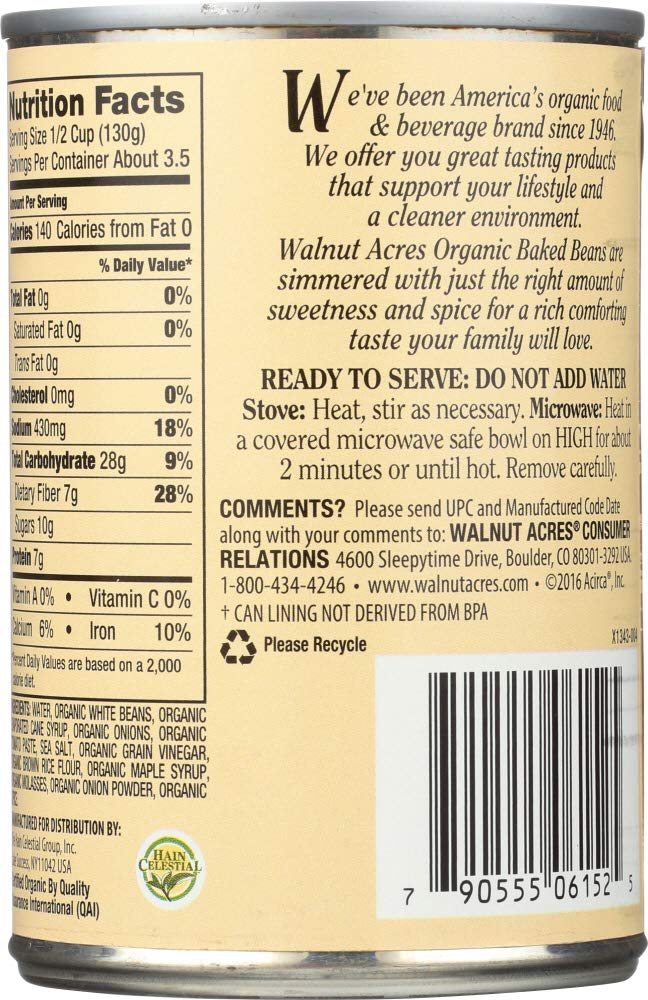 Walnut Acres Organic Maple Onion Baked Beans, 15 oz