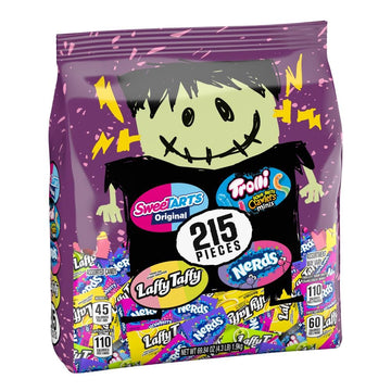 Sweetarts Assorted Halloween Trick Or Treat Candy, Franken Favorite Mix, 215Ct Bag