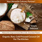 Organic Fiji, Raw Extra Virgin,Cold-Pressed, Cooking Coconut Oil with Fresh Flavor, Non-GMO, USDA Organic, 16oz