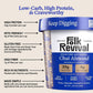 Folk Revival Chai Almond Keto Instant Oatmeal - 20g Protein, 4g Net Carbs, Gluten Free - 6 Cups Per Case, Brown