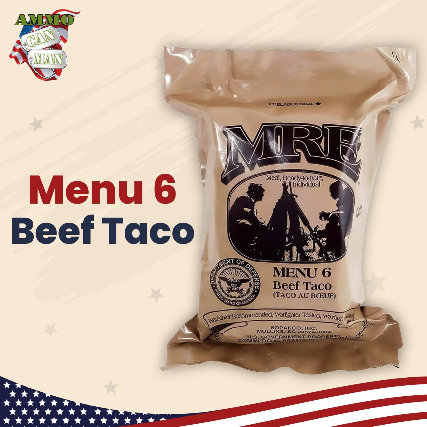 Ultimate 2018 Us Military Mre Complete Meal Inspection Date January 2018 Or Newer (Beef Taco)