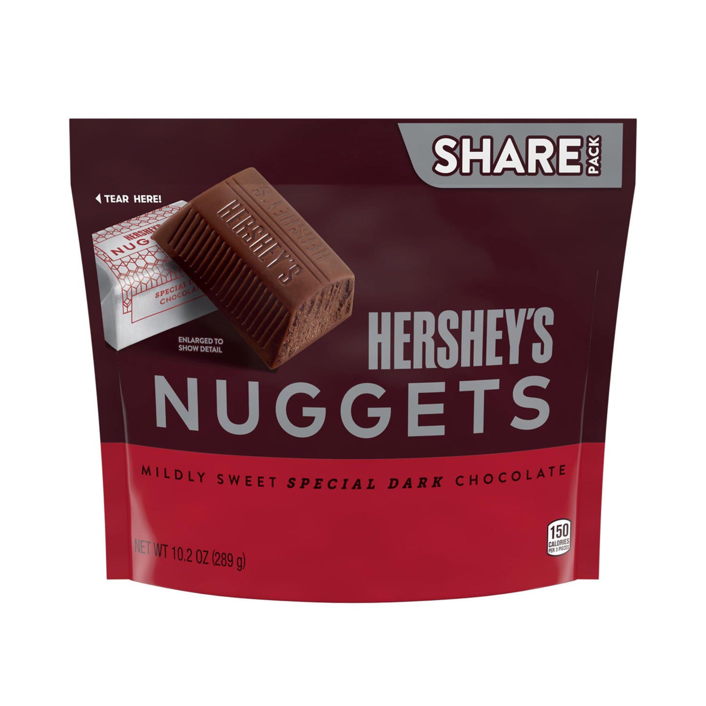 HERSHEYS NUGGETS SPECIAL DARK Mildly Sweet Chocolate Candy Share Pack, 10.2 oz