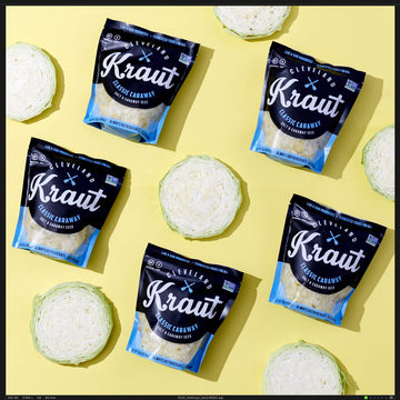Cleveland Kraut Cleveland Kraut Classic Caraway - Cabbage, Salt, And Caraway Seed, Live And Raw Probiotics, 16 Ounce (Pack Of 6)