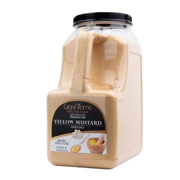 Granaroma Ground Yellow Mustard, Bold, Tangy Flavor For Cooking, Seasoning & Pickling (6 Pound)