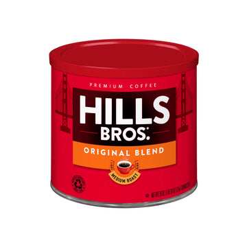 Hills Bros Original Blend Ground Coffee, Medium Roast, Full-Bodied, 26 Oz