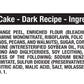 Claxton Fruit Cake - 2 Lb. Dark Recipe - Solid Loaf