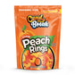 Candy Break Fruity Peach Rings 24 Oz Share Size Bag Pack of 6 - Sweet & Chewy Gummies Bulk Candy Pack - Snacks for Kids & Grown 