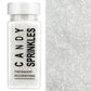 White Sanding Sugar Sprinkles, 4.6 oz Edible Sparkling Sugar Crystals for Baking Topping, Cupcakes, Cookies, Ice Cream & Cake De
