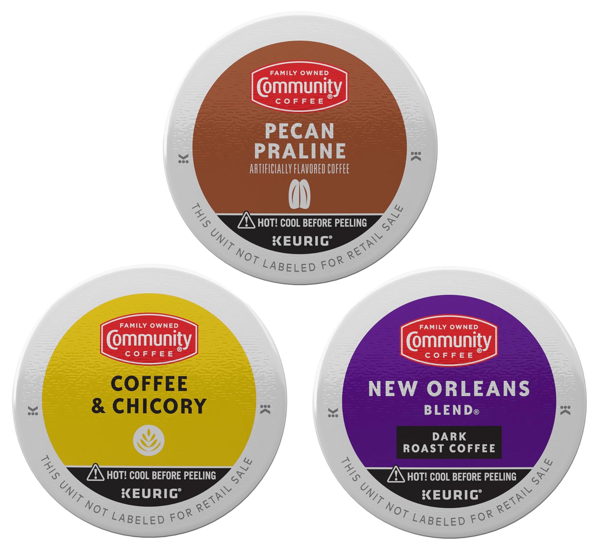 Community Coffee Variety Pack 36 Count Coffee Pods, Compatible with Keurig 2.0, 12 Count (Pack of 3)