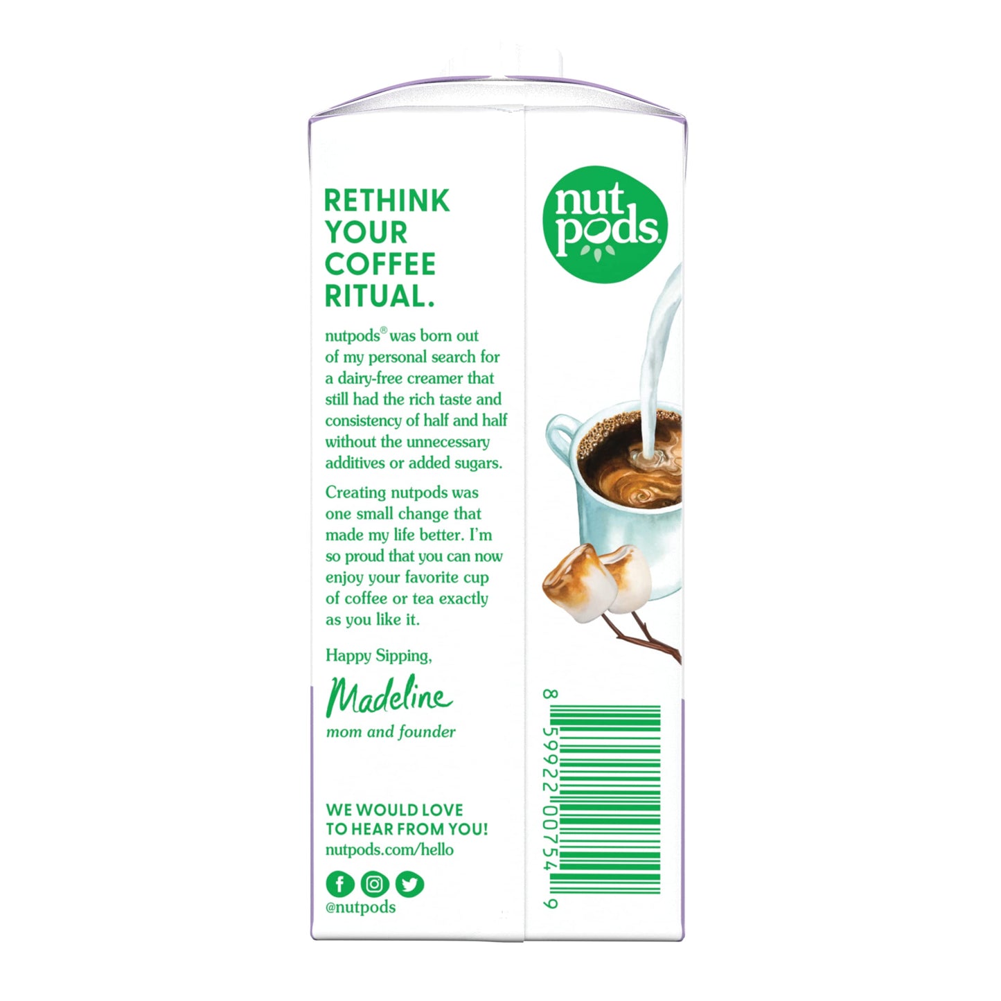 Nutpods Toasted Marshmallow Coffee Creamer - Unsweetened Non Dairy Creamer Made From Almonds And Coconuts - Keto Creamer, Whole3