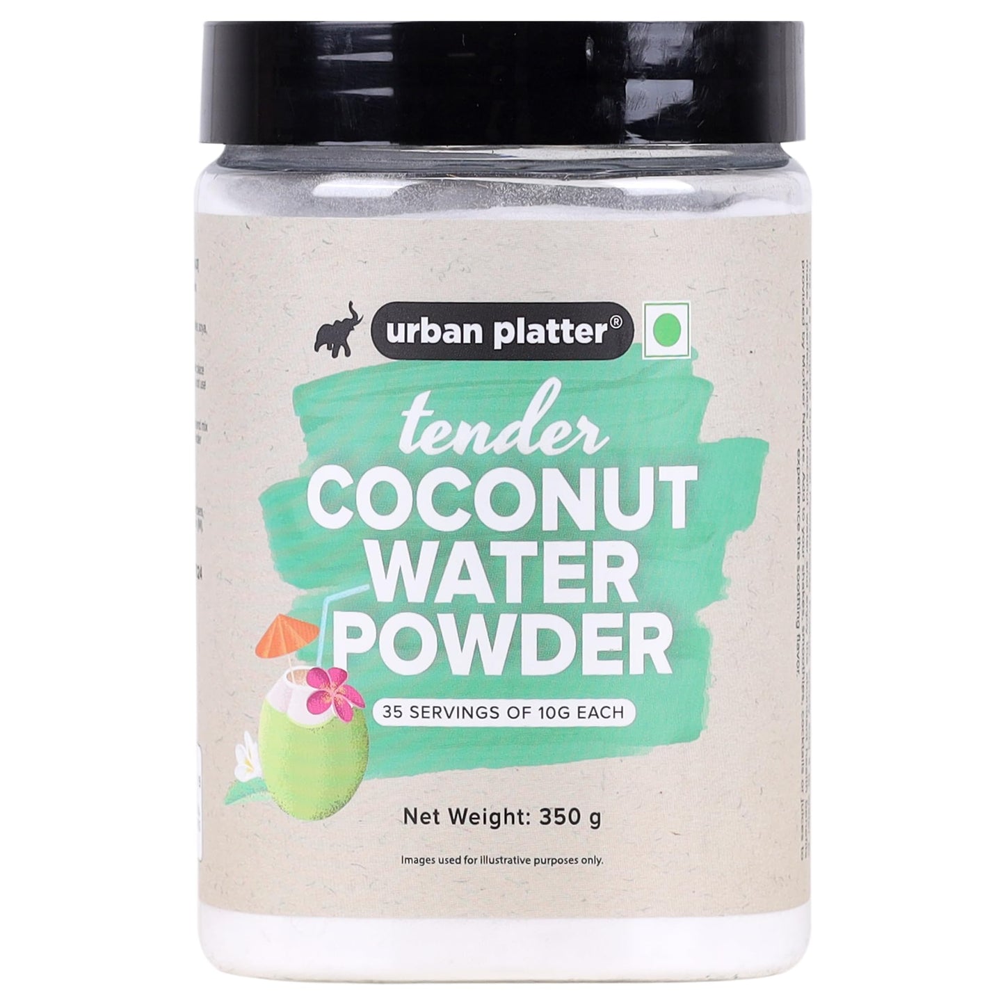 Urban Platter Tender Coconut Water Powder, 500G [Raw, Vegan, Refreshing & Re-Hydrating]