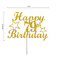 79 Birthday Cake Topper Gold Glitter, Party Decoration Ideas, Premium Quality, Sturdy Doubled Sided Glitter, Acrylic Stick. Made