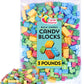 Building Blocks Candy - 3 Pound Bag - Building Block Candies - Candy Bricks Assorted Flavors - Edible Blocks Assortment