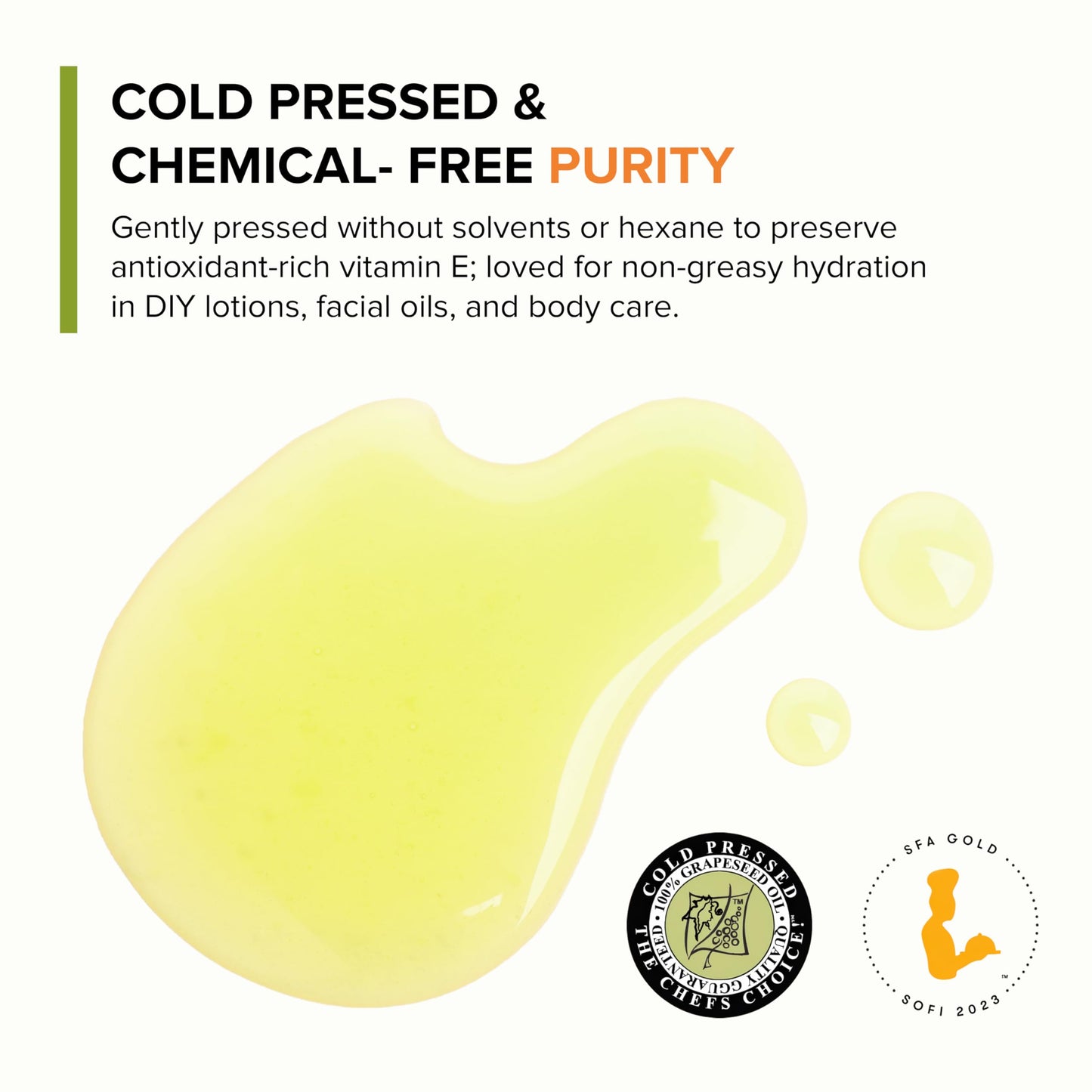 Salute Santé! G seed Oil – Cold Pressed Non-GMO Vegan Cooking Oil – 170 Fl Oz Jug – Heart-Healthy Culinary Essential