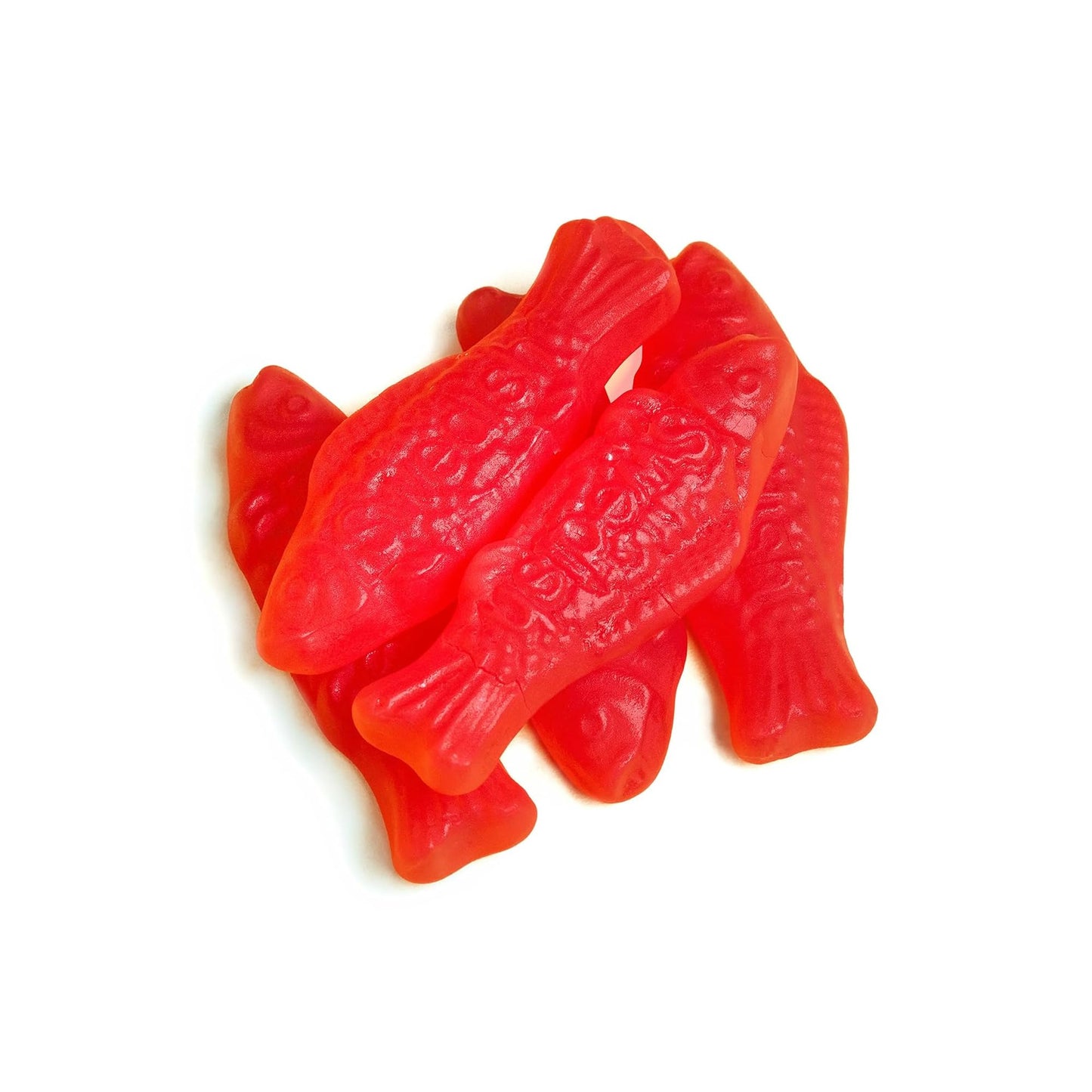 Deal Society Soft & Chewy Red Fish Candy, 8 oz Bags, 6 Pack – Classic Gummy   for Parties and Snacks