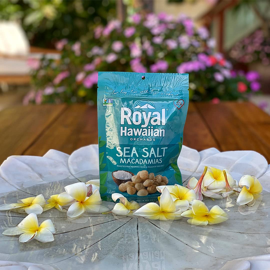 Royal Hawaiian Orchards Sea Salt Macadamia Nuts, 4 Oz