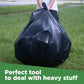 95-96 Gallon Extra-Large Trash Bags, 61X68 Black Garbage Bags, 1.2 Mil Thick (50 Count), Heavy-Duty Outdoor 95 Gallon Trash Bags