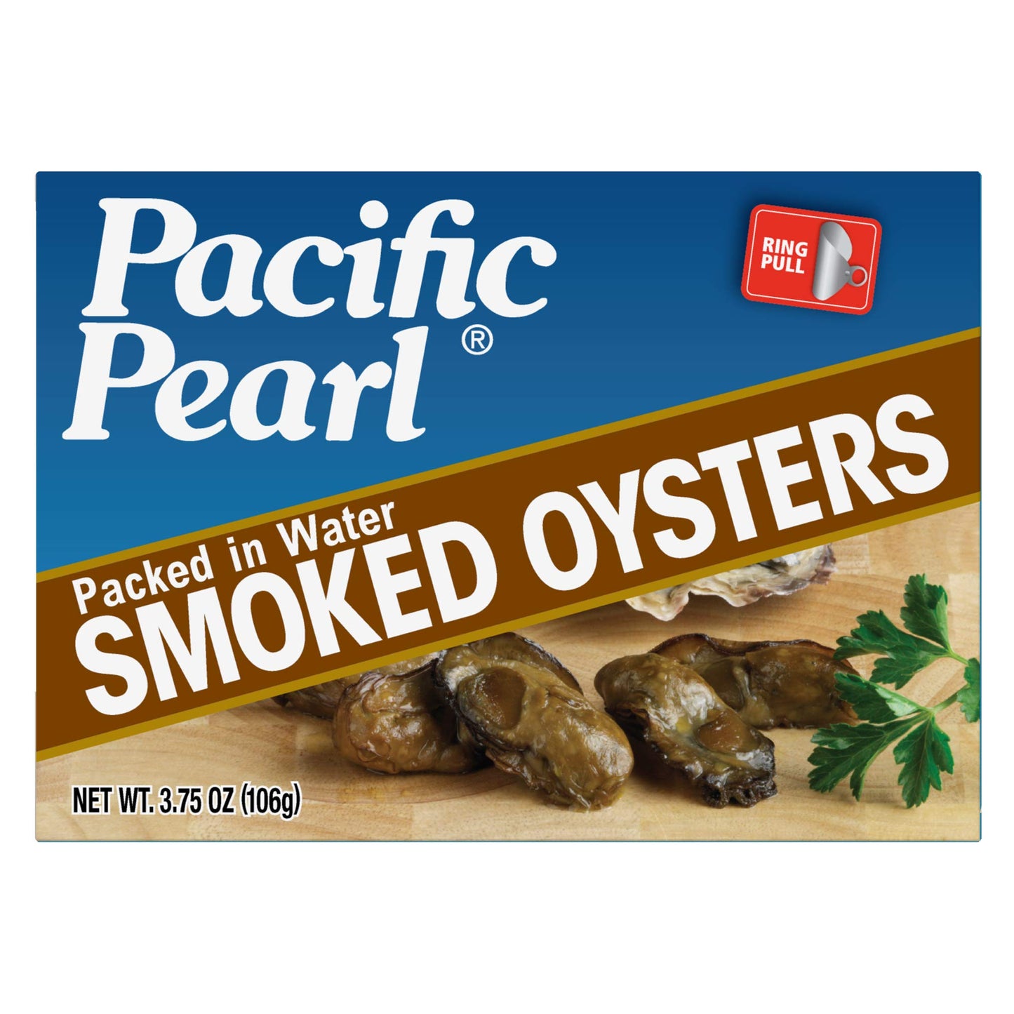 Pacific Pearl Smoked Oysters in Water, 3.75 oz (Pack of 12)