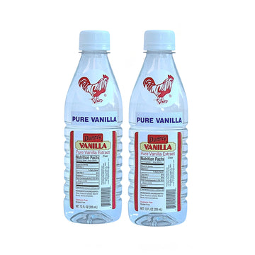 Danncy Vanilla Clear 12 fl oz (355 mL) 2 Pack - Authentic Mexican Vanilla Flavor