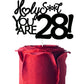 28 Cake Toppers, 28 Birthday Cake Toppers-Black Glitter, Funny 28th Cake Topper for Men,28 Cake Topper For Women, 28th birthday 
