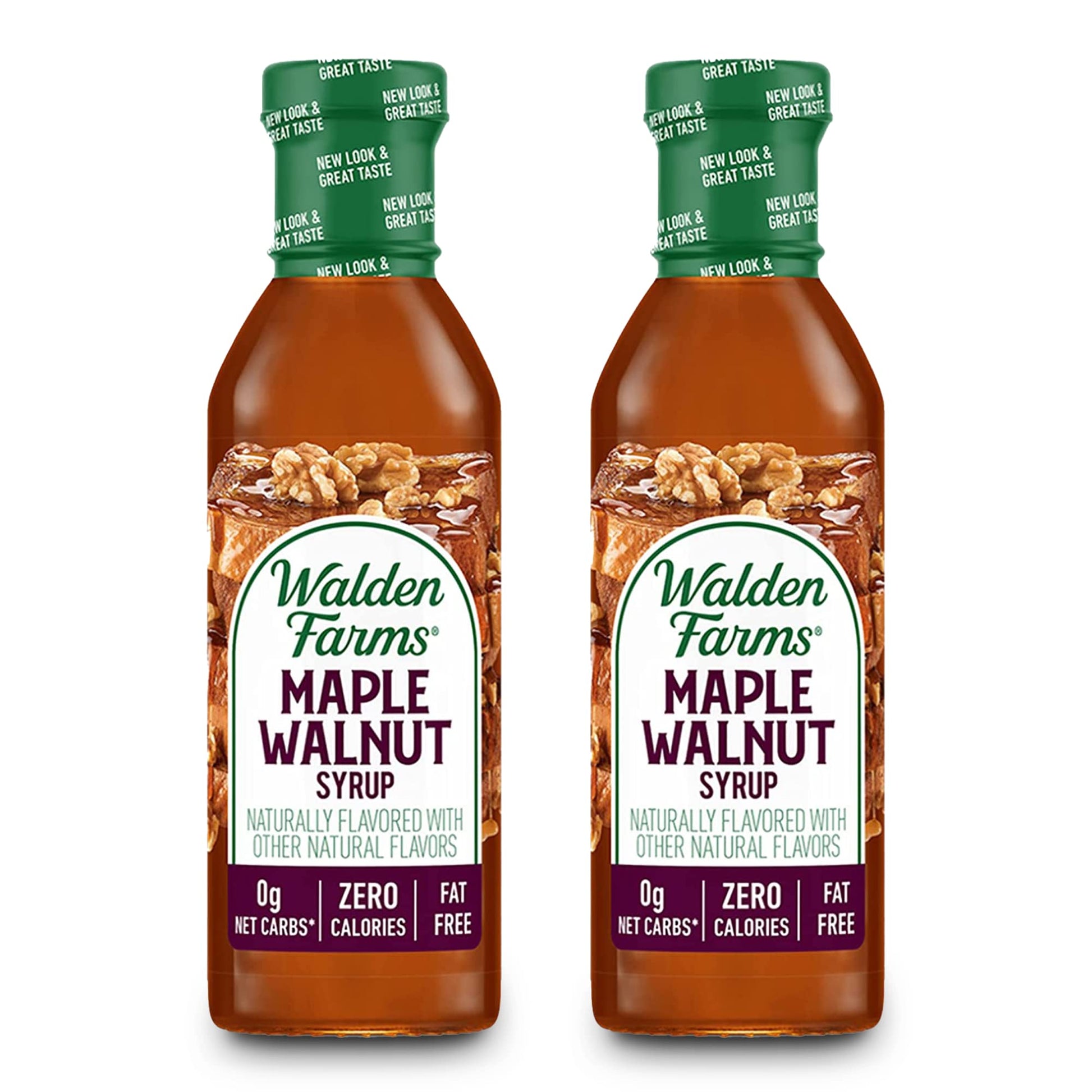 Walden Farms Maple Walnut Syrup 12 Oz (Pack Of 2) Sweet Syrup - Near Zero Fat, Sugar And Calorie - For Pancakes, Waffles, French