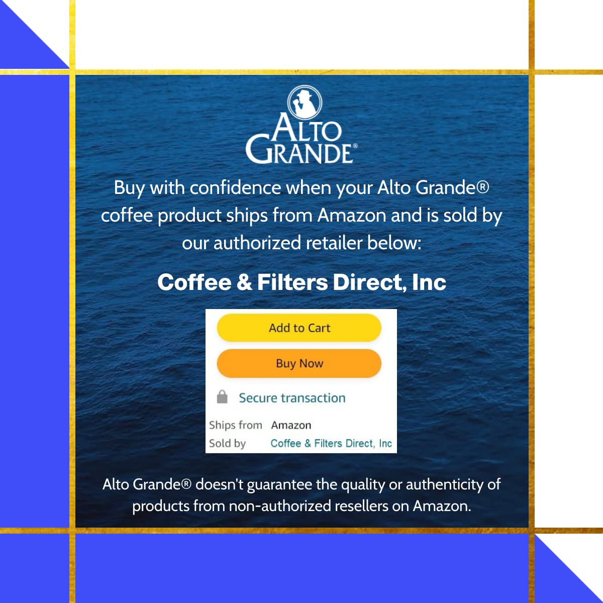 Alto Grande Super Premium Coffee Whole Beans, 2 Pound Bag (Pack Of 3)