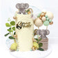 26 Pcs Elephant Cake Decoration Pearl Balls Cake Picks Eucalyptus Leaves Decoration Elephant Baby Shower Cake Decoration