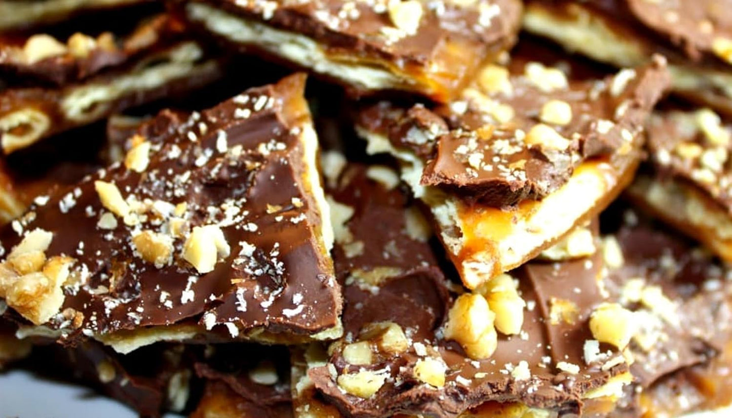 Chocolate Almond Bark 24 oz, Bakers Melting Dipping Snack Snacking Food Dessert For Easter Bunny Molds, Gluten Free 2 Pack