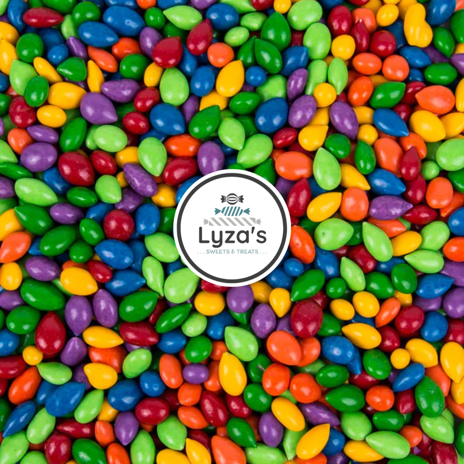Sunbursts Regular Mix 5 Lb - Candy Coated Chocolate Covered Sunflower Seeds - Gift Of 1 Bulk Bag By Lyzas Sweets &  