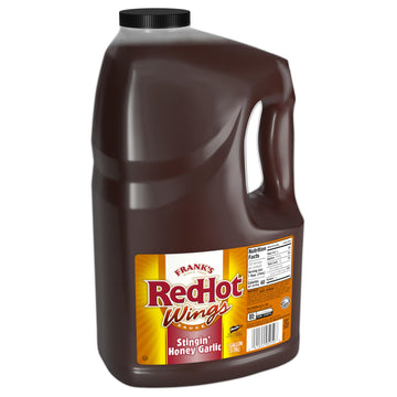 Frank'S Redhot Stingin' Honey Garlic Sauce, 1 Gal (Pack Of 2) - Two Gallon Bulk Containers Of Stingin' Honey Garlic Sauce For En