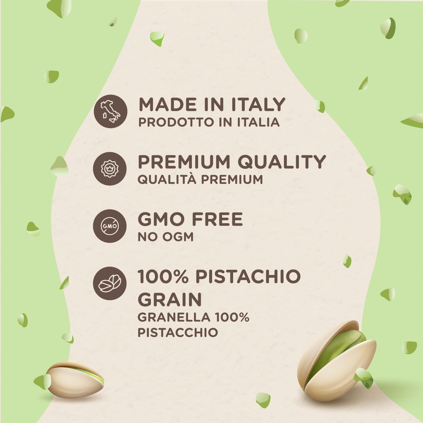 Eatalian By Amz Better Spreadable Crunchy Pistachio Cream 7 Oz/200 Gr, Pistachio Cream With Grains, Protein Paste, Sweet Taste,
