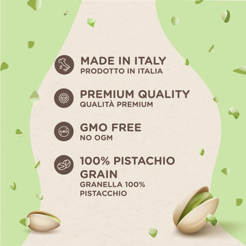 Eatalian By Amz Better Spreadable Crunchy Pistachio Cream 7 Oz/200 Gr, Pistachio Cream With Grains, Protein Paste, Sweet Taste,