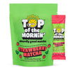 Top of the Mornin' Green Tea Matcha Latte, 10 Individual Packets of Flavored Matcha, Enjoy Hot or Cold, Single Serve Mix (Strawb
