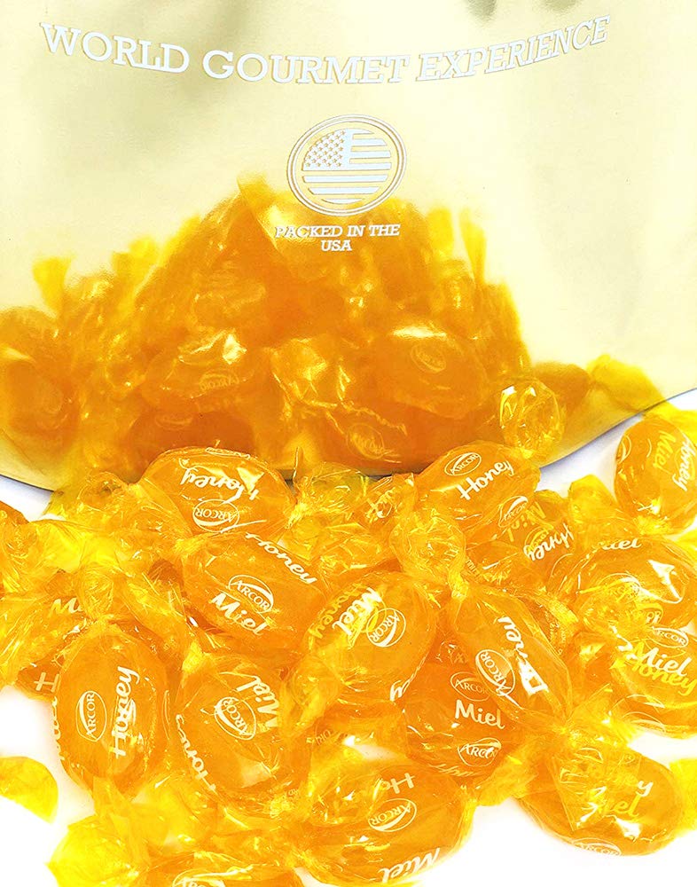 Arcor Honey Filled Hard Candy | Wrapped Bulk Candies | Soft Honey Center | 4 Pounds